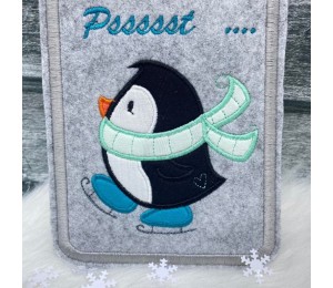 Stickdatei - Eis Pingu Satin